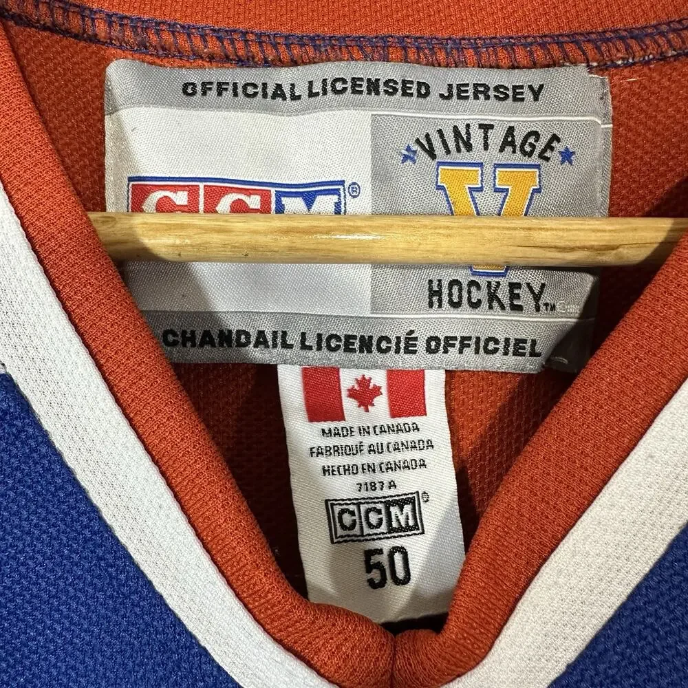 Wayne Gretzky Edmonton Oilers CCM Vintage Hockey Jersey Size 50 (Large) Adult - Picture 14 of 16